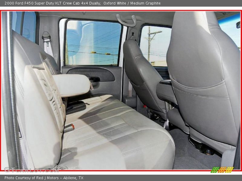 Oxford White / Medium Graphite 2000 Ford F450 Super Duty XLT Crew Cab 4x4 Dually