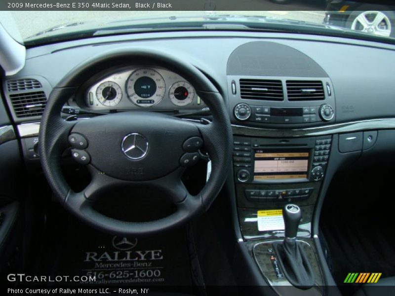 Black / Black 2009 Mercedes-Benz E 350 4Matic Sedan