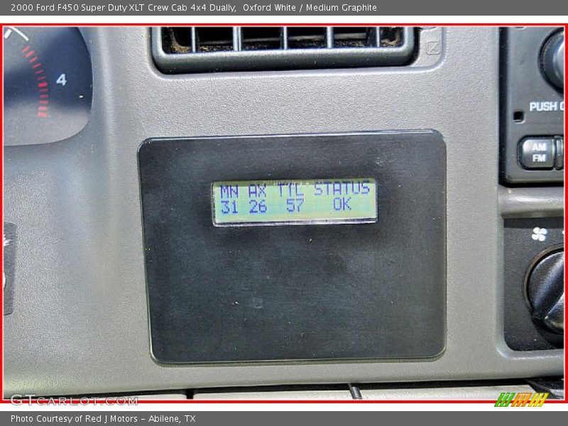 Oxford White / Medium Graphite 2000 Ford F450 Super Duty XLT Crew Cab 4x4 Dually