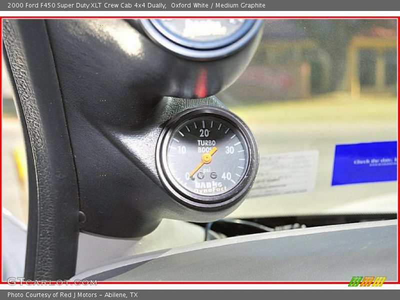 Oxford White / Medium Graphite 2000 Ford F450 Super Duty XLT Crew Cab 4x4 Dually