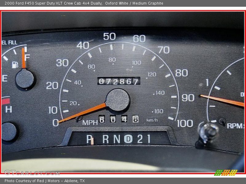 Oxford White / Medium Graphite 2000 Ford F450 Super Duty XLT Crew Cab 4x4 Dually
