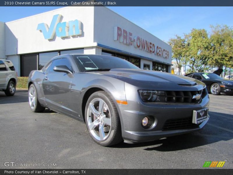Cyber Gray Metallic / Black 2010 Chevrolet Camaro SS/RS Coupe