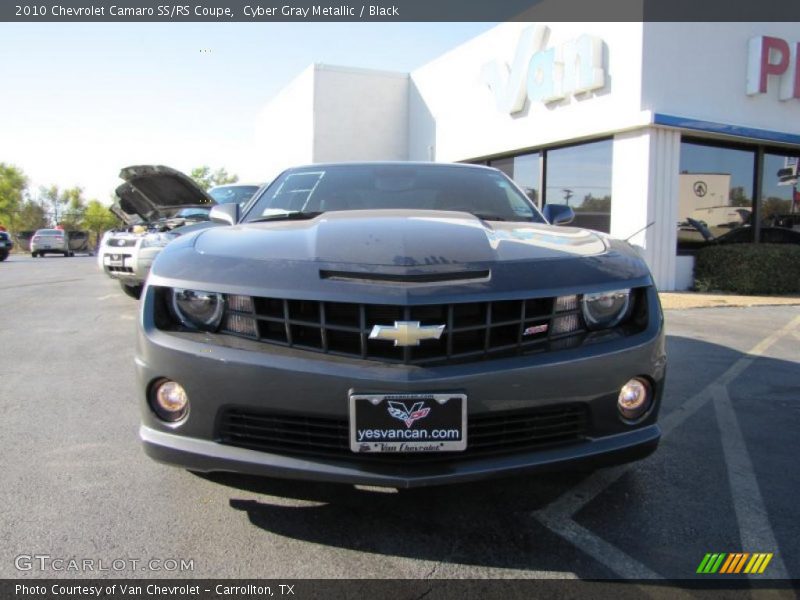 Cyber Gray Metallic / Black 2010 Chevrolet Camaro SS/RS Coupe