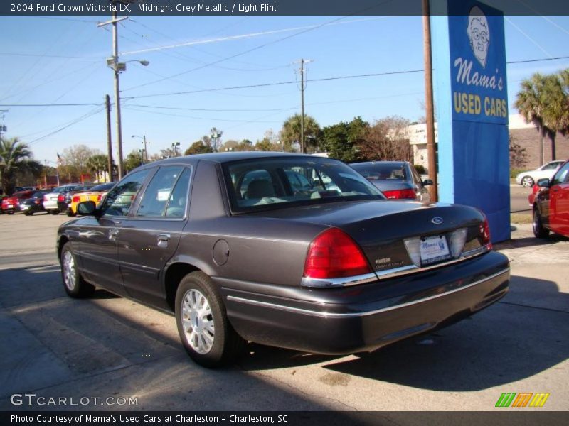 Midnight Grey Metallic / Light Flint 2004 Ford Crown Victoria LX