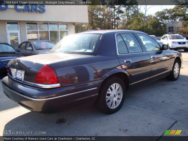 Midnight Grey Metallic / Light Flint 2004 Ford Crown Victoria LX