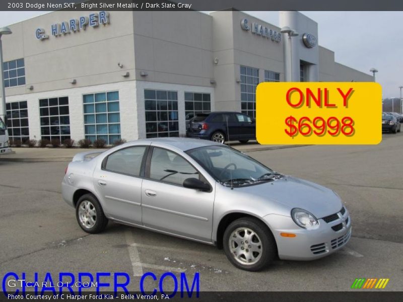 Bright Silver Metallic / Dark Slate Gray 2003 Dodge Neon SXT