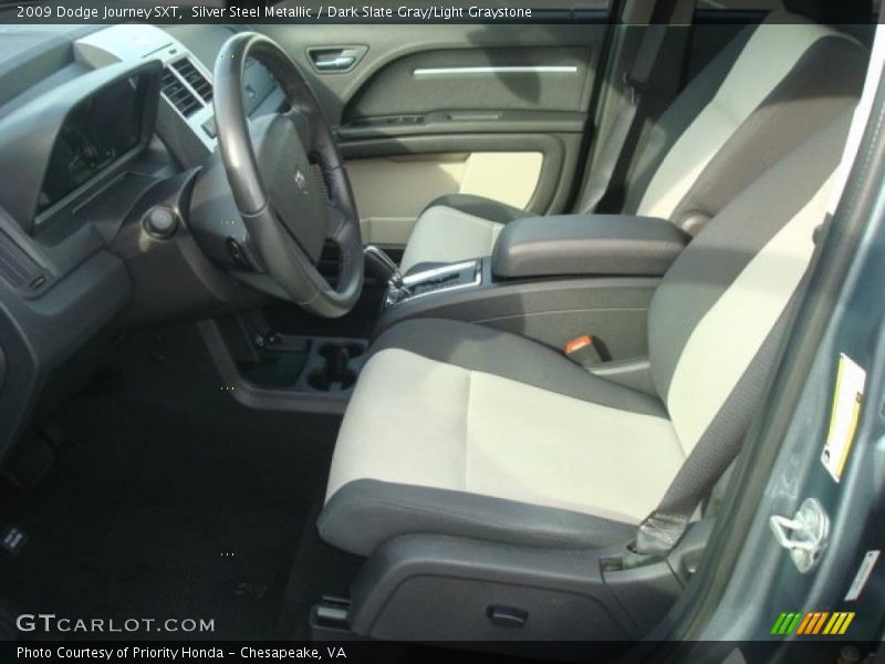 Silver Steel Metallic / Dark Slate Gray/Light Graystone 2009 Dodge Journey SXT