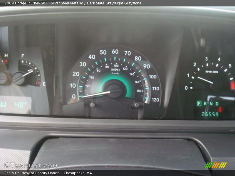 Silver Steel Metallic / Dark Slate Gray/Light Graystone 2009 Dodge Journey SXT