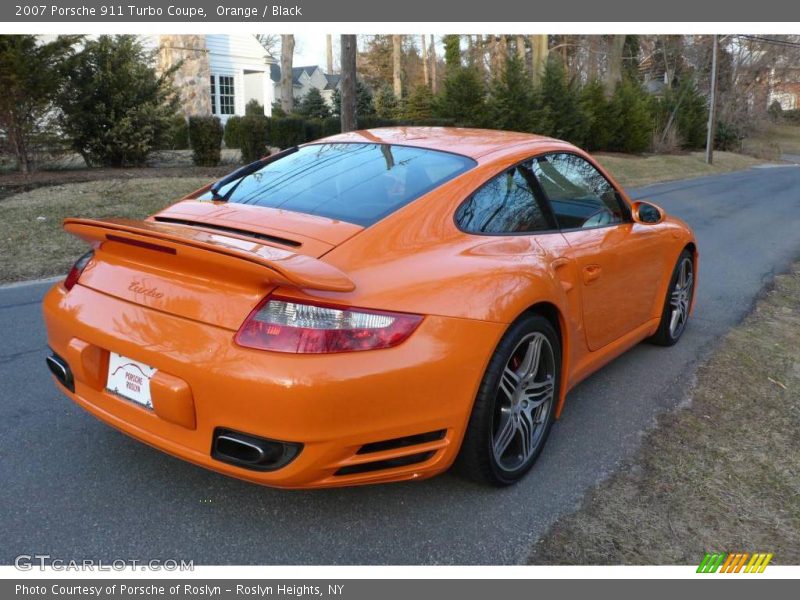 Orange / Black 2007 Porsche 911 Turbo Coupe