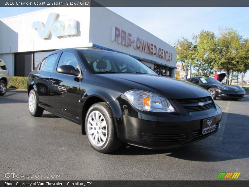 Black / Gray 2010 Chevrolet Cobalt LS Sedan