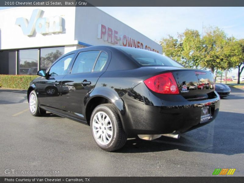 Black / Gray 2010 Chevrolet Cobalt LS Sedan