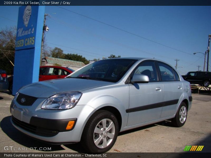 Clear Silver / Gray 2009 Kia Rio LX Sedan