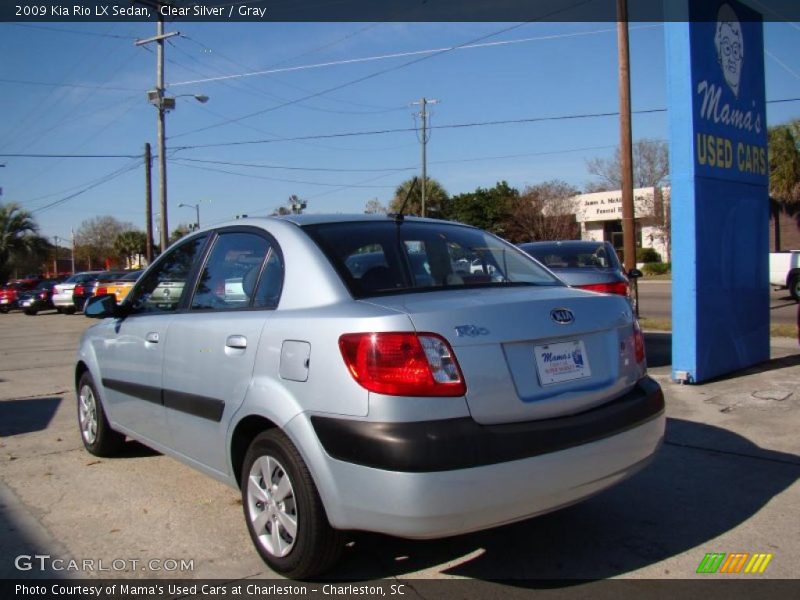 Clear Silver / Gray 2009 Kia Rio LX Sedan