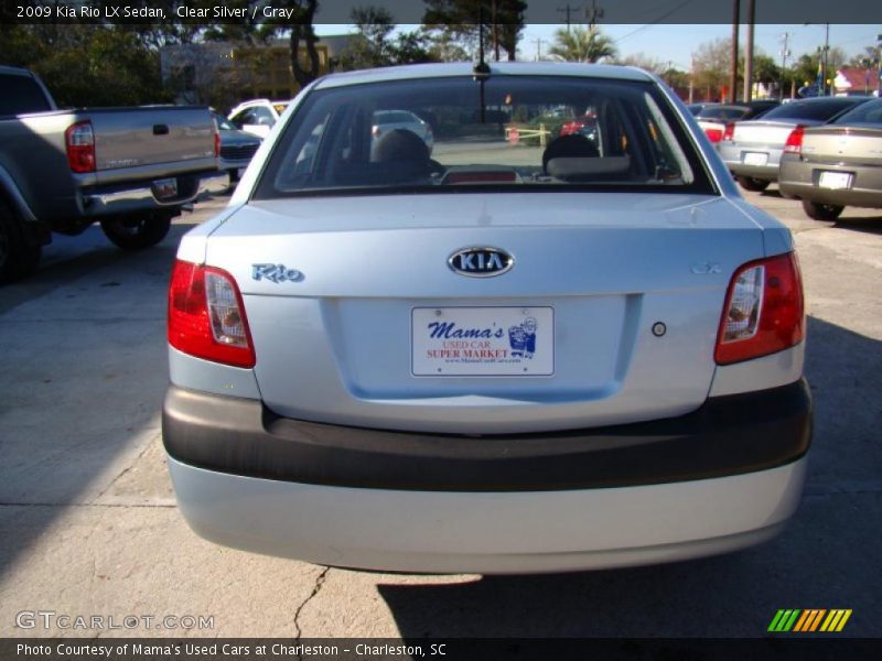 Clear Silver / Gray 2009 Kia Rio LX Sedan