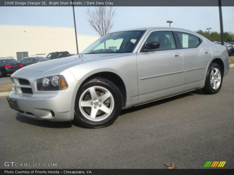 Bright Silver Metallic / Dark Slate Gray 2008 Dodge Charger SE
