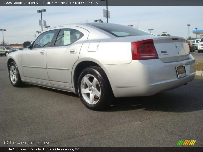 Bright Silver Metallic / Dark Slate Gray 2008 Dodge Charger SE