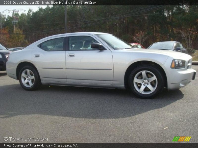 Bright Silver Metallic / Dark Slate Gray 2008 Dodge Charger SE