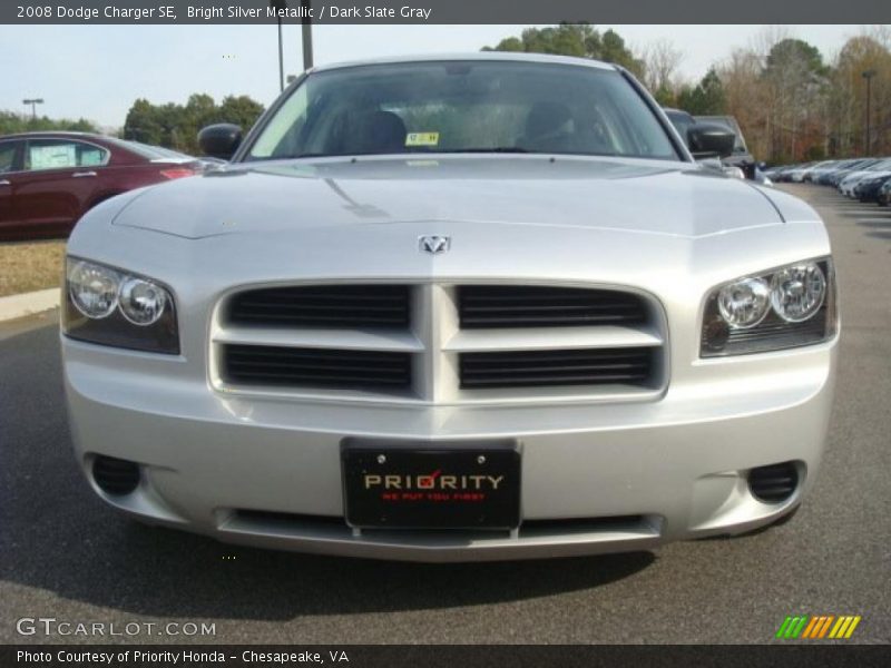 Bright Silver Metallic / Dark Slate Gray 2008 Dodge Charger SE