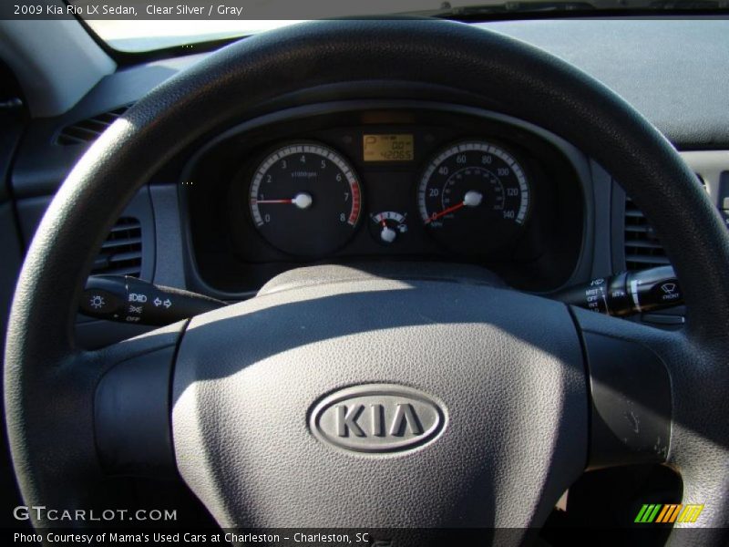 Clear Silver / Gray 2009 Kia Rio LX Sedan