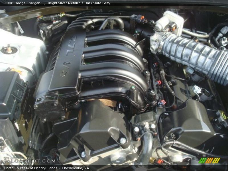 Bright Silver Metallic / Dark Slate Gray 2008 Dodge Charger SE