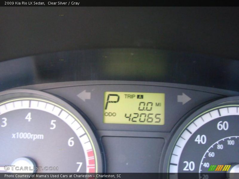 Clear Silver / Gray 2009 Kia Rio LX Sedan