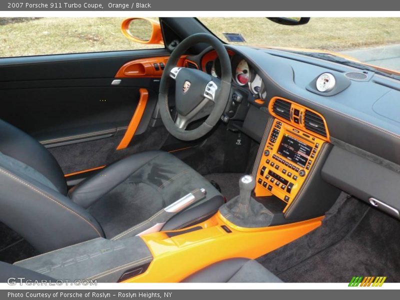 Orange / Black 2007 Porsche 911 Turbo Coupe