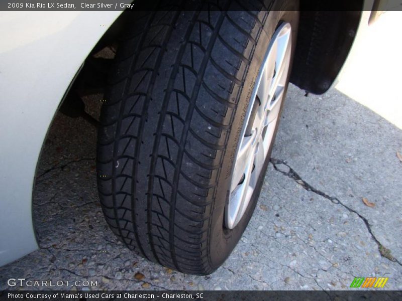 Clear Silver / Gray 2009 Kia Rio LX Sedan