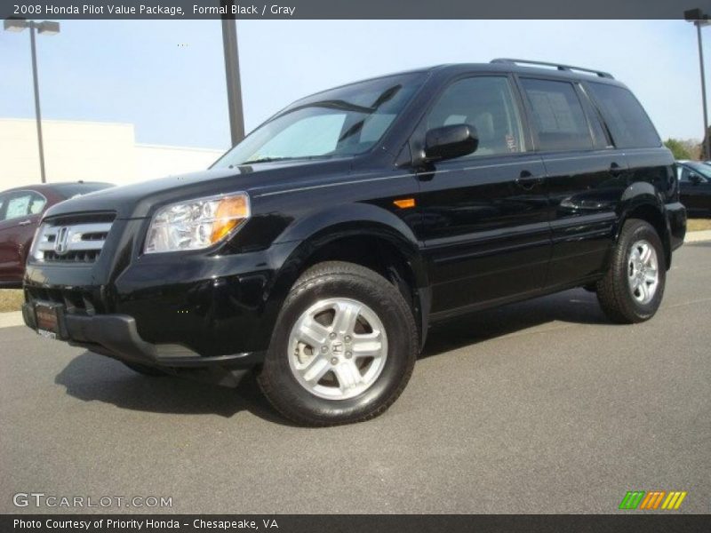 Formal Black / Gray 2008 Honda Pilot Value Package