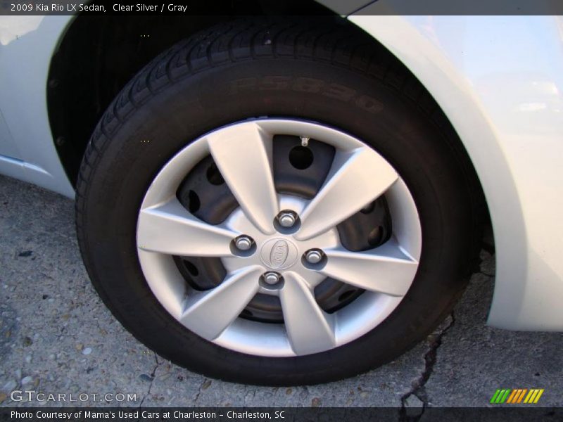 Clear Silver / Gray 2009 Kia Rio LX Sedan
