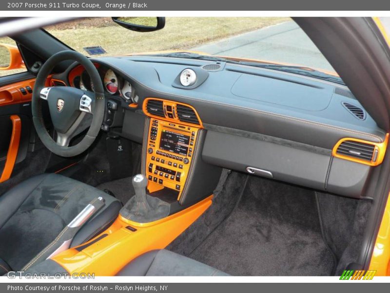 Orange / Black 2007 Porsche 911 Turbo Coupe