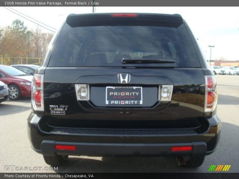 Formal Black / Gray 2008 Honda Pilot Value Package