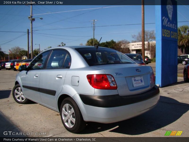 Clear Silver / Gray 2009 Kia Rio LX Sedan