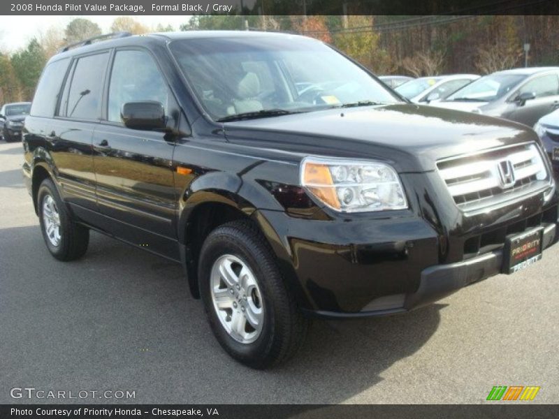 Formal Black / Gray 2008 Honda Pilot Value Package