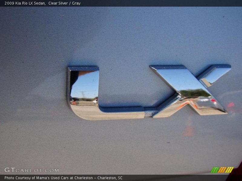 Clear Silver / Gray 2009 Kia Rio LX Sedan