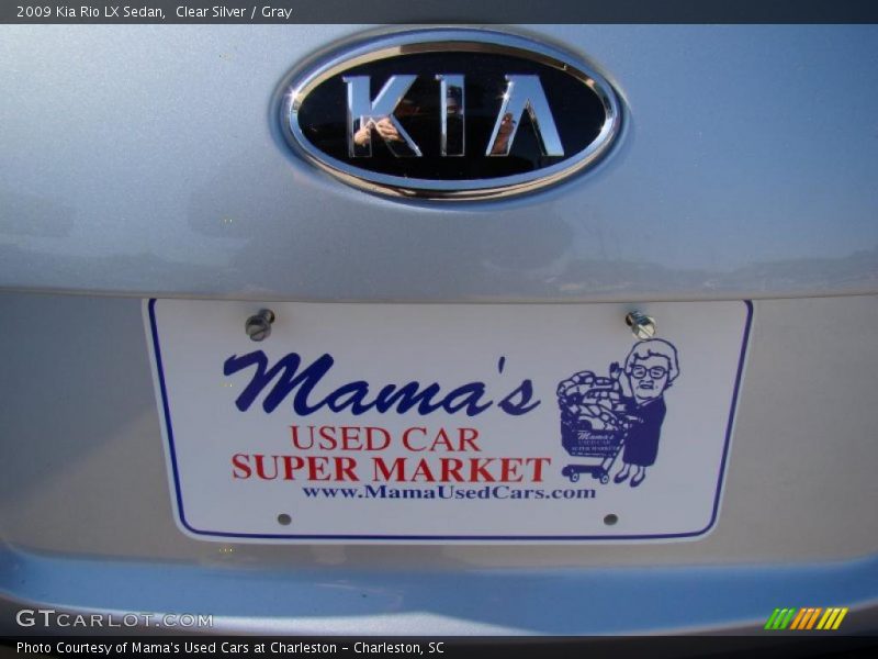 Clear Silver / Gray 2009 Kia Rio LX Sedan