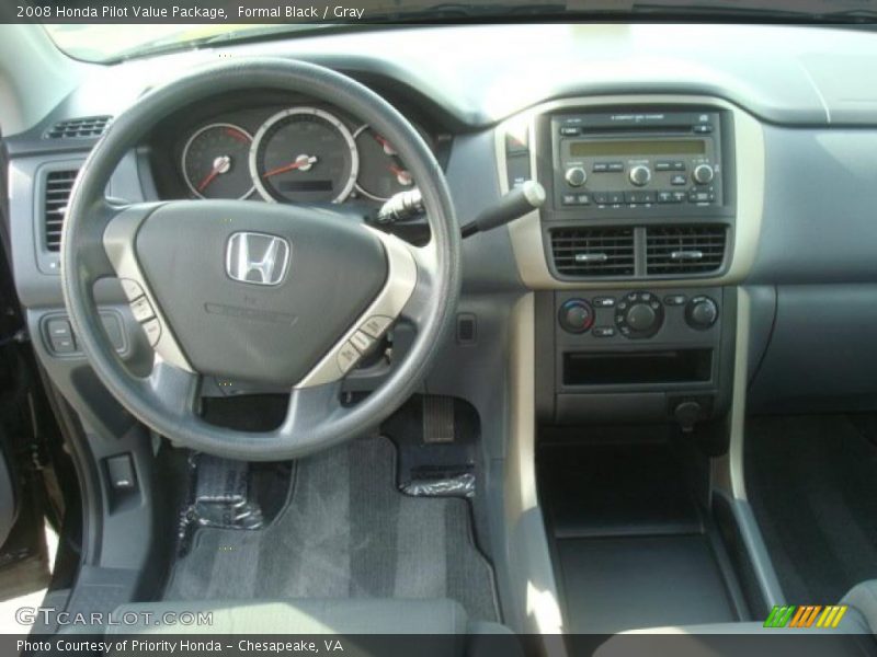 Formal Black / Gray 2008 Honda Pilot Value Package