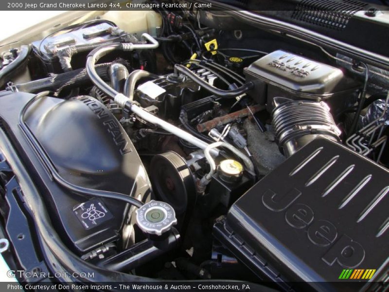 Champagne Pearlcoat / Camel 2000 Jeep Grand Cherokee Laredo 4x4