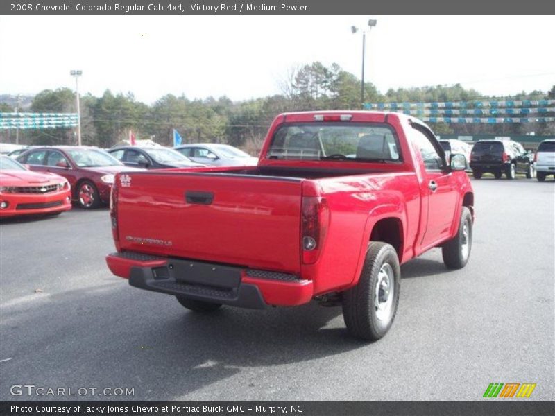 Victory Red / Medium Pewter 2008 Chevrolet Colorado Regular Cab 4x4