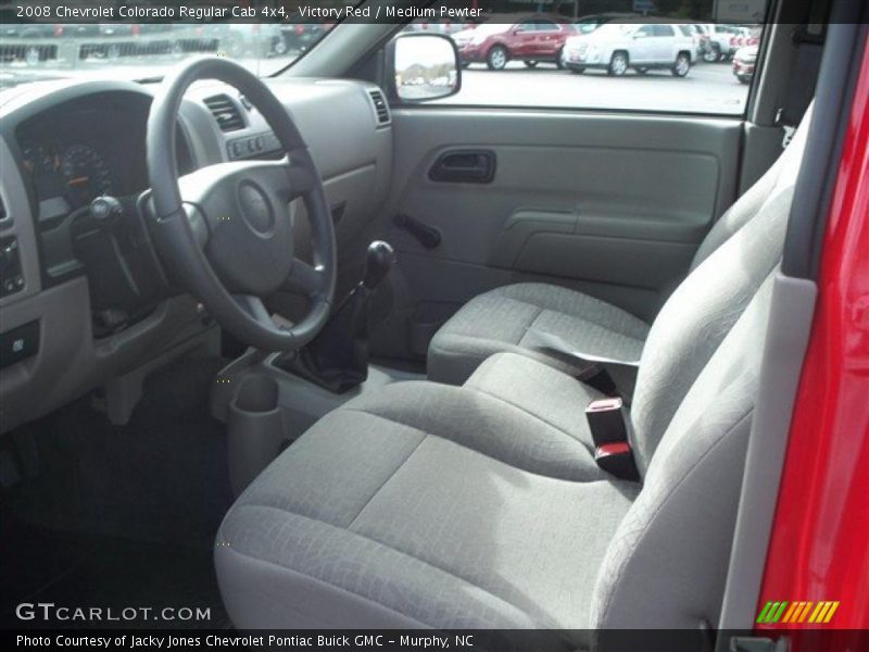  2008 Colorado Regular Cab 4x4 Medium Pewter Interior