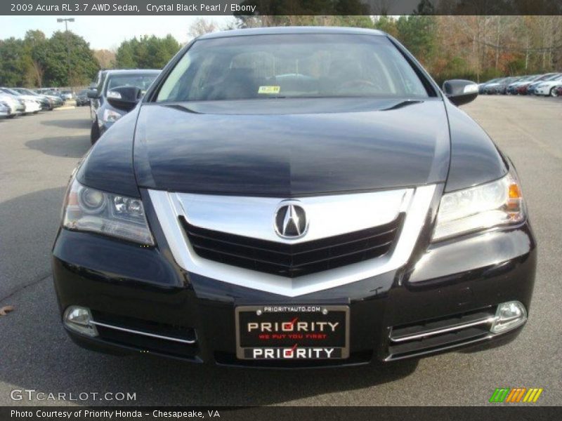 Crystal Black Pearl / Ebony 2009 Acura RL 3.7 AWD Sedan
