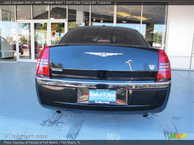 Brilliant Black / Dark Slate Gray/Light Graystone 2007 Chrysler 300 C HEMI