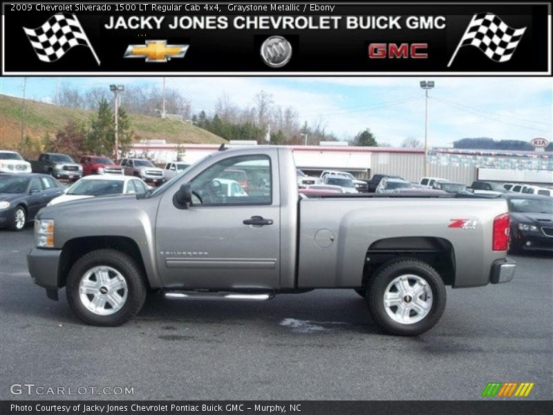 Graystone Metallic / Ebony 2009 Chevrolet Silverado 1500 LT Regular Cab 4x4