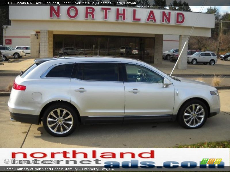 Ingot Silver Metallic / Charcoal Black/Canyon 2010 Lincoln MKT AWD EcoBoost