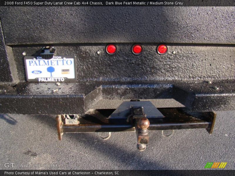 Dark Blue Pearl Metallic / Medium Stone Grey 2008 Ford F450 Super Duty Lariat Crew Cab 4x4 Chassis