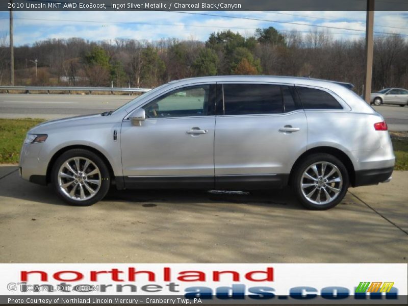 Ingot Silver Metallic / Charcoal Black/Canyon 2010 Lincoln MKT AWD EcoBoost