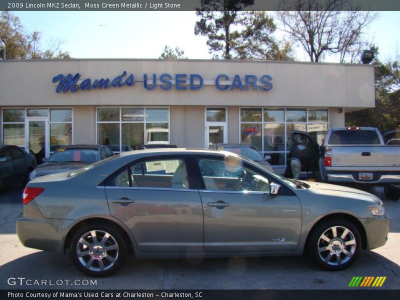 Moss Green Metallic / Light Stone 2009 Lincoln MKZ Sedan