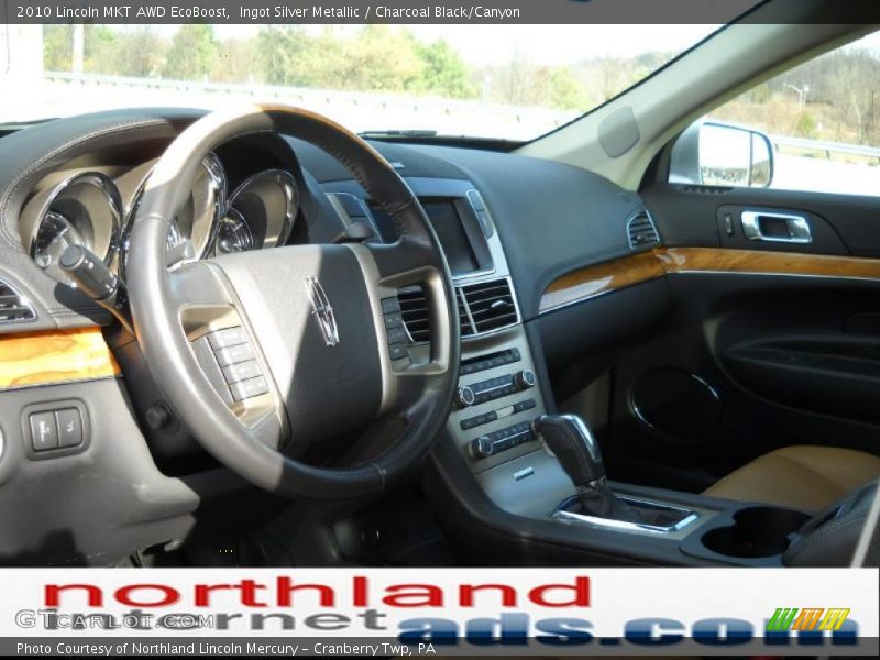 Ingot Silver Metallic / Charcoal Black/Canyon 2010 Lincoln MKT AWD EcoBoost