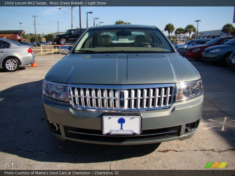 Moss Green Metallic / Light Stone 2009 Lincoln MKZ Sedan