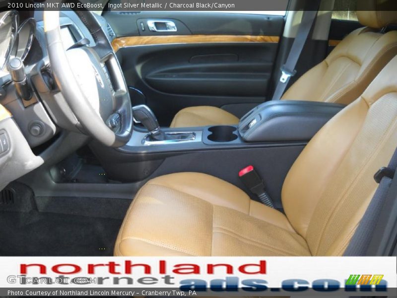 Ingot Silver Metallic / Charcoal Black/Canyon 2010 Lincoln MKT AWD EcoBoost