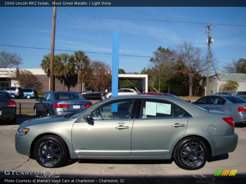 Moss Green Metallic / Light Stone 2009 Lincoln MKZ Sedan